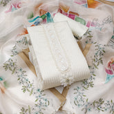 White Embroidered Unstitched suit set for women